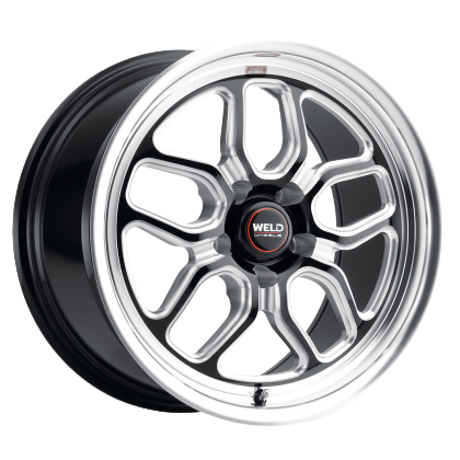 Weld Racing 17x10 Laguna Drag Wheel 5x127 ET38 BS7.00 Gloss BLK MIL DIA 71.5