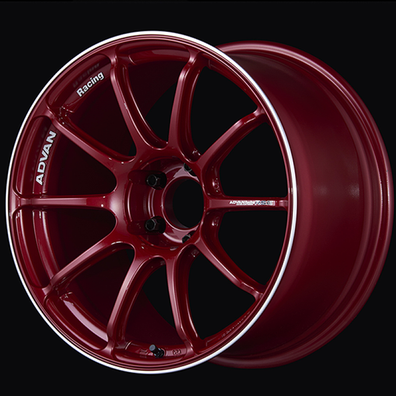 Advan RSIII 18x8.5 / +45 Offset / 5x114.3 / 73mm Bore / Racing Candy Red and Ring YA38H45ECRR