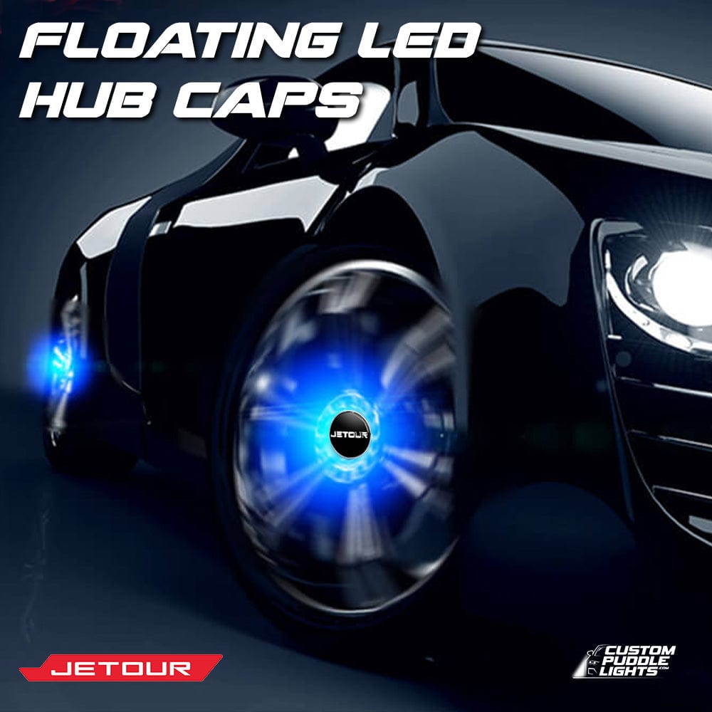 Premium LED Floating Wheel Logo Center Hub Caps Various Designs for Jetour