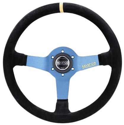 Sparco Strwhl Monza L550 Suede Blk/Bl