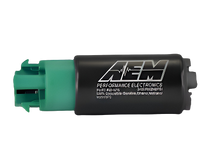 Load image into Gallery viewer, AEM 340LPH 65mm Fuel Pump Kit w/ Mounting Hooks - Ethanol Compatible