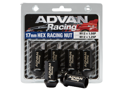 Advan Lug Nut 12X1.25 (Black) - 4 Pack