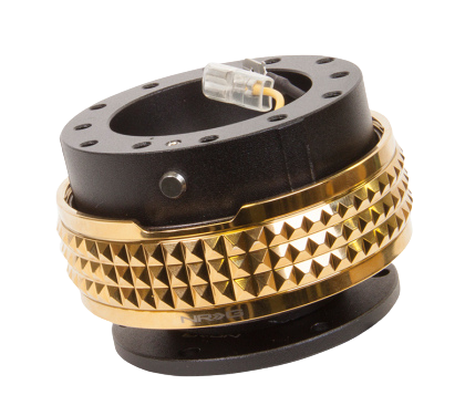 NRG Quick Release Kit - Pyramid Edition - Black Body / Chrome Gold Pyramid Ring