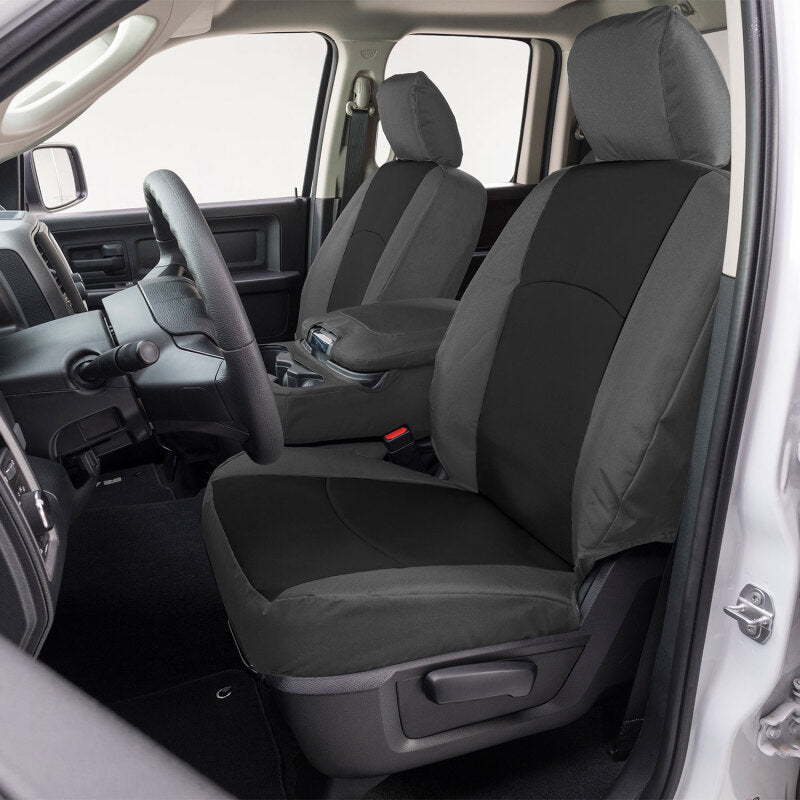 Covercraft 23-25 Ford F250-F550 Endura PrecisionFit Custom Front Row Seat Covers - Black/Charcoal GTF4432ABENBC