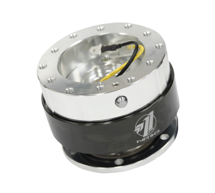 NRG Quick Release Gen 1.5 - Silver Body / Black Chrome Ring