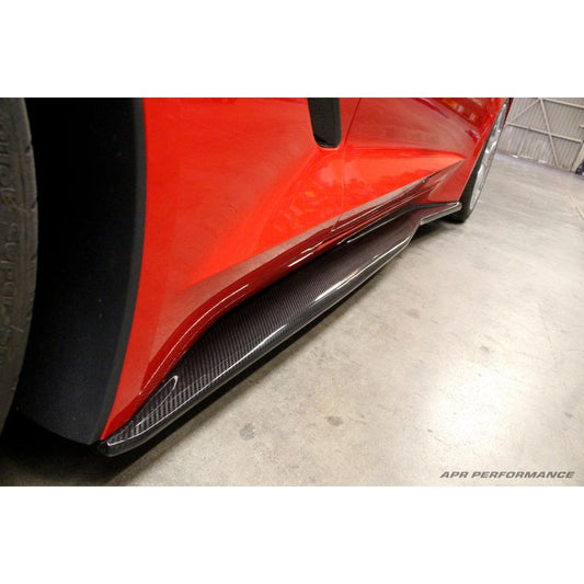 Chevrolet Corvette C7 Carbon Fiber Side Rocker Extensions/ Side Skirt