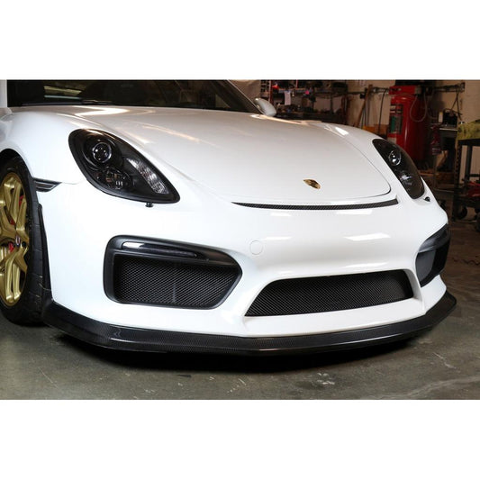 Porsche 981 Cayman GT4 Carbon Fiber Front Air Dam/ Lip 2015-2016
