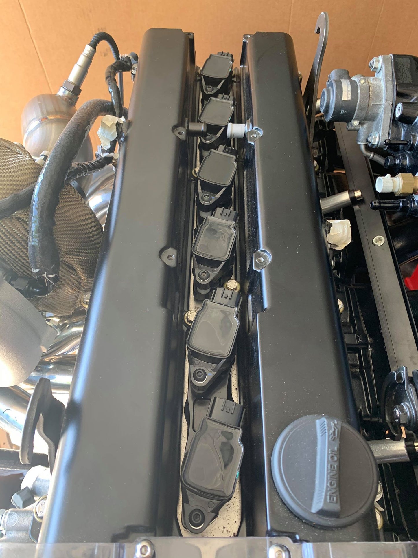ASE 2JZ 1JZ Nissan R35 Coil Brackets BLACK
