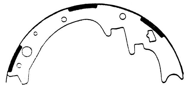 Porterfield Brake Shoes for 1994 DODGE DAKOTA 2WD 10" Rear Shoe