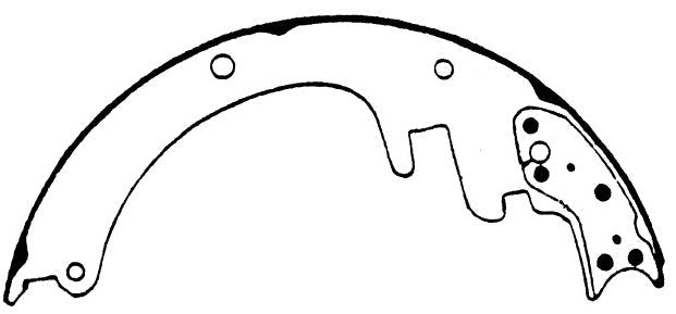 Porterfield Brake Shoes for 1995 GMC SUBURBAN 2500 2WD 13 x 3 1/2" Rear Shoe