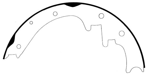 Porterfield Brake Shoes for 1997 JEEP CHEROKEE with 10" Rear Shoe