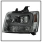 Spyder 07-14 Chevy Suburban/1500/2500/Tahoe V2 Projector Headlights Smoke PRO-YD-CSUB07V2-DRL-SM 5082589