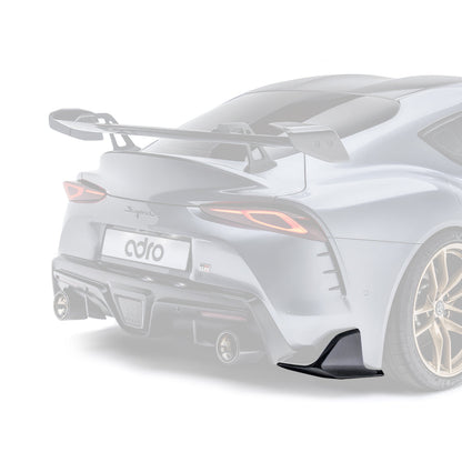 ADRO A90 Supra Carbon Rear Bumper Winglet Set