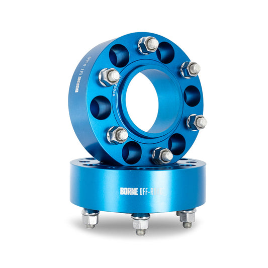 Borne Off-Road Wheel Spacers - 6x135 - 87.1 - 50 - M14 - Blue BNWS-007-500BL