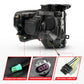 ANZO 09-14 Ford F-150 (Factory Halogen Model ONLY) Full LED Proj Headlights Init/SeqSig Black - Pair 111629A