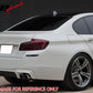2011-2017 BMW F10 5-Series Trunk Spoiler OE Style Fiberglass Rear Wing