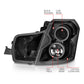 Anzo 2003-2007 Cadillac Cts Projector Headlights w/ Halo Black (CCFL)