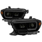 SPYDER xTune Toyota Tacoma 16-18 DRL Light Bar Projector Headlights - Black Smoked PRO-JH-TTA16-LBDRL-BSM 9039270