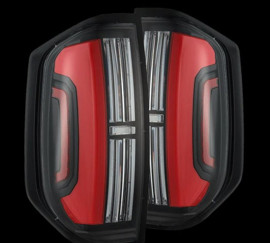 AlphaRex 14-21 Toyota Tundra Nova-Series LED Tail Lights - Black Red 672052 *Discontinued