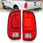 ANZO 2008-2016 Ford F-250 LED Taillights Chrome Housing Red/Clear Lens (Pair) 311358