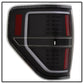 SPYDER xTune 09-14 Ford F-150 Light Bar LED Tail Lights - Black (ALT-JH-FF15009-LBLED-BK) 9042188