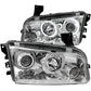 Anzo 2006-2010 Dodge Charger Projector Headlights w/ Halo Chrome (CCFL)