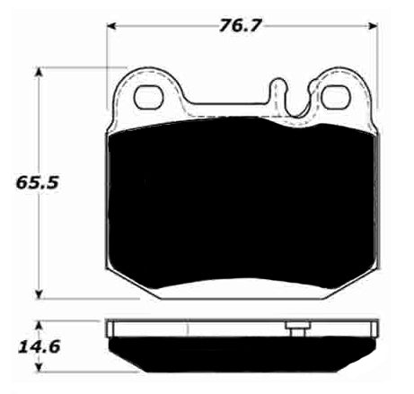 Porterfield Brake Pads for 2003 MERCEDES-BENZ ML55 AMG