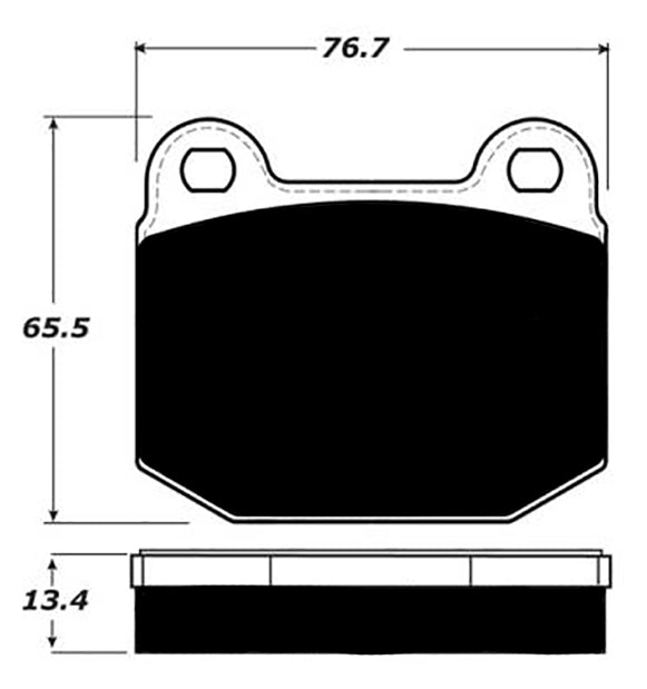 Porterfield Brake Pads for 2009 LOTUS EXIGE