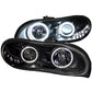 Anzo 1998-2002 Chevrolet Camaro Projector Headlights w/ Halo Black