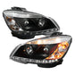 Spyder Mercedes Benz C-Class 08-11 Projector Headlights Halogen - DRL Blk PRO-YD-MBW20408-DRL-BK 5042262