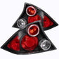 Anzo 2001-2003 Honda Civic Taillights Black w/ Halo