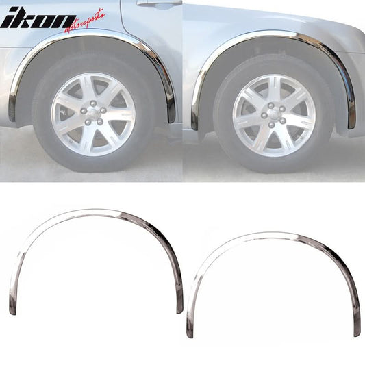 2005-2010 Chrysler 300 Fender Flares Stainless Steel Mirror Finish