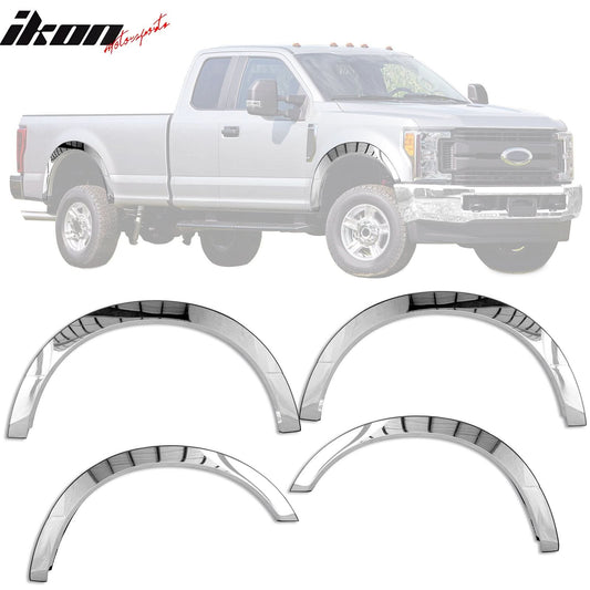 2017-2020 Ford F-250 F-350 Super Fender Flare Stainless Steel Polished
