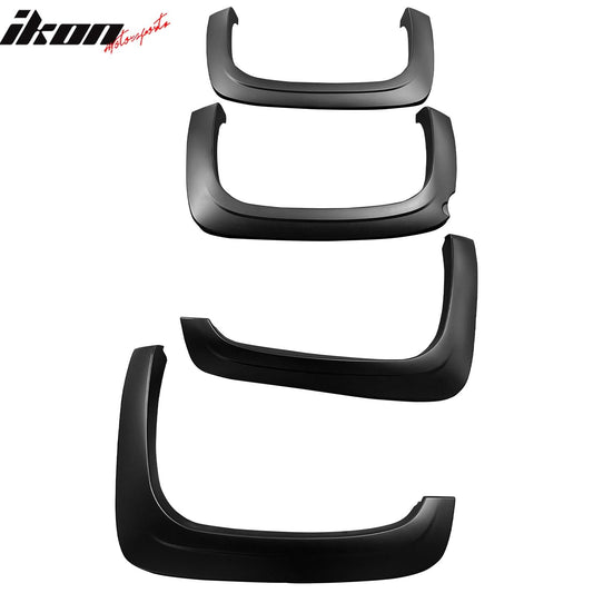2007-2011 Chevy Silverado 1500 Standard Cab Fender Flares Matte Black