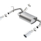 Borla 12-14 Jeep Wrangler JK 2Dr & 4Dr Rear Section ATAK Single Sqaure Rolled Angle-Cut Exit Exhaust 11860