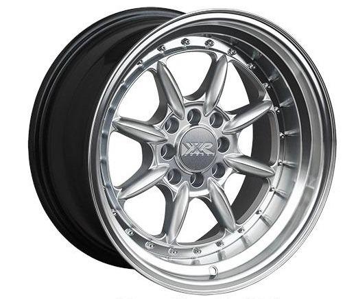 XXR 002.5 Wheel Hyper Silver / Machined Lip 16x8 0 4x100,4x114.3