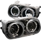 Anzo 1994-1997 Acura Integra Projector Headlights w/ Halo Black