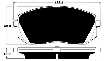 Porterfield Brake Pads for 2018 HYUNDAI ELANTRA GT 1.6L Sport w/305mm FD