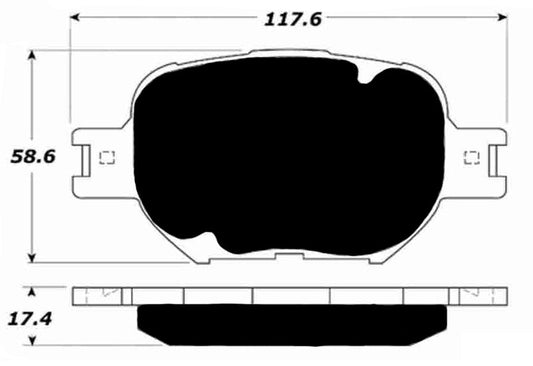 Porterfield Brake Pads for 2003 TOYOTA CELICA GT-S