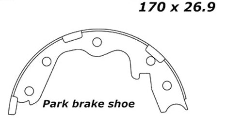 Porterfield Brake Shoes for 1994 NISSAN 300ZX Turbo