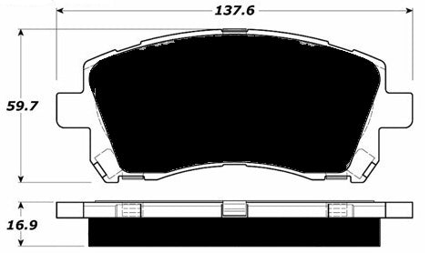 Porterfield Brake Pads for 2000 SUBARU LEGACY SEDAN GT
