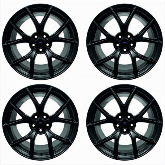Ford Racing 15-20 Mustang19x9.5in & 19x10in Wheel Kit w/TPMS - Matte Black M-1007K-DC19MB