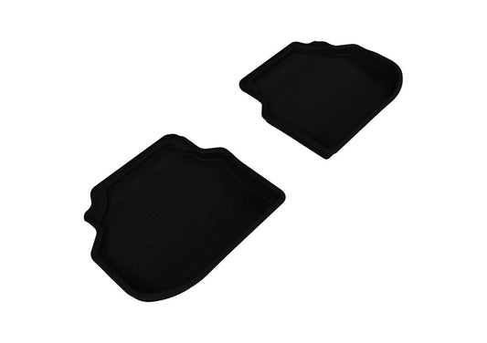 3D MAXpider 2011-2014 BMW 5 Series F10 Kagu 2nd Row Floormats - Black L1BM05421509