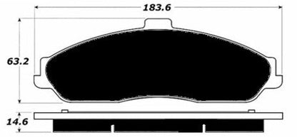 Porterfield Brake Pads for 2000 CHEVROLET CORVETTE