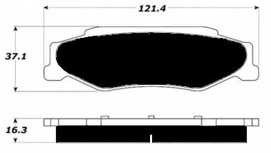 Porterfield Brake Pads for 2006 CADILLAC XLR-V