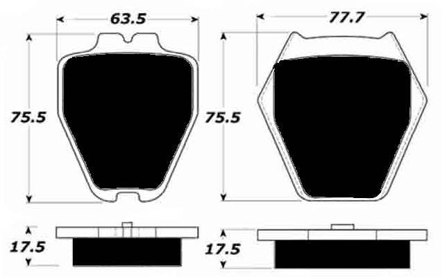 Porterfield Brake Pads for 2004 AUDI S6