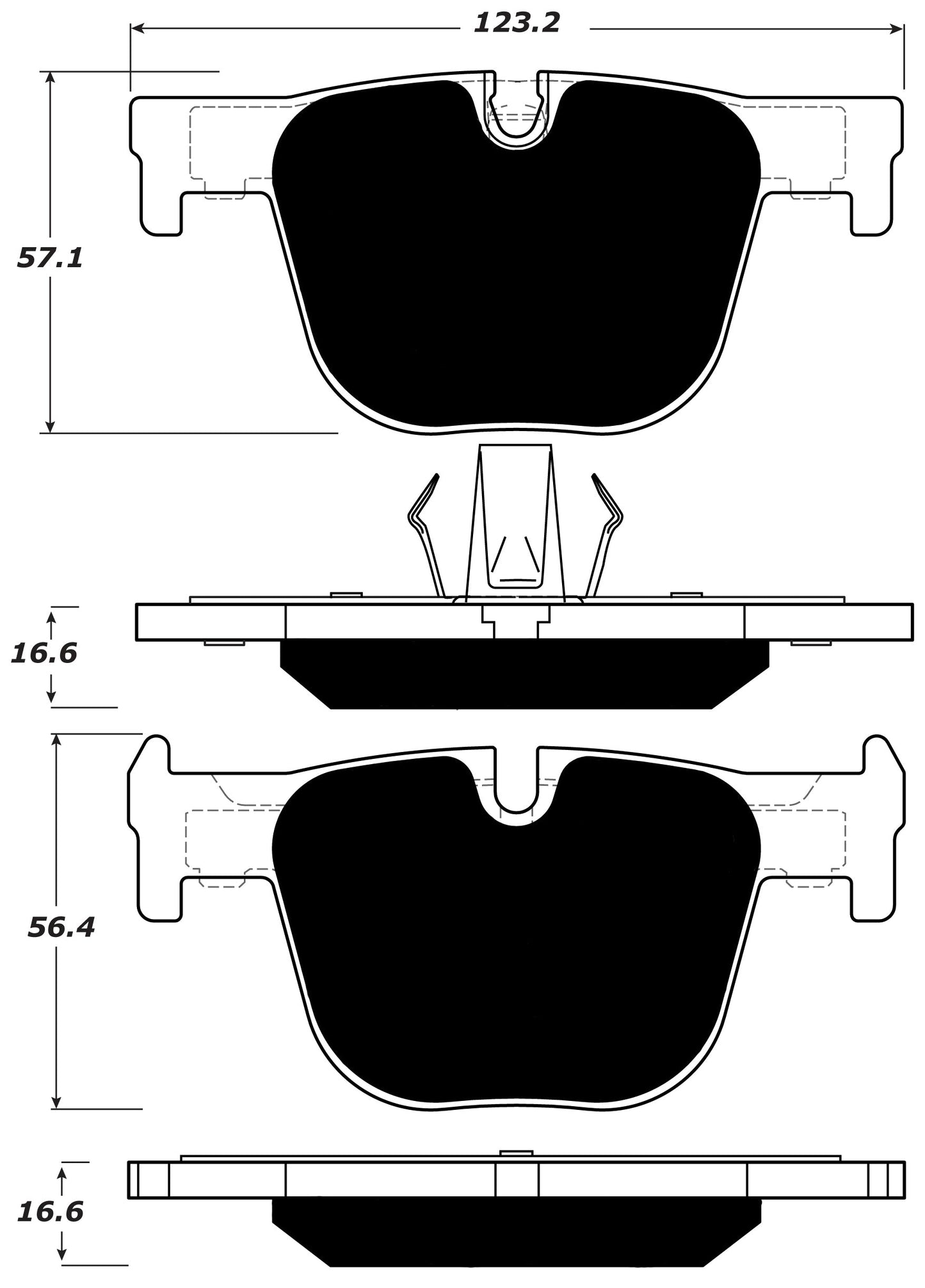 Porterfield Brake Pads for 2012 BMW 335 Sedan - Exc M Sport Brakes