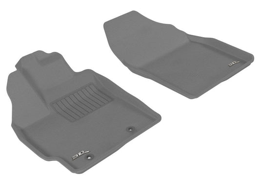 3D MAXpider 2010-2011 Toyota Prius Kagu 1st Row Floormat - Gray L1TY04011501