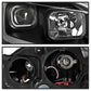 SPYDER xTune 13-15 Nissan Sentra DRL LED Light Bar Halogen Projector Headlights - Black (PRO-JH-NS13-LB-BK) 9042966