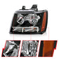 Anzo Chevy Tahoe /Suburban 07-14 Crystal Headlight Black